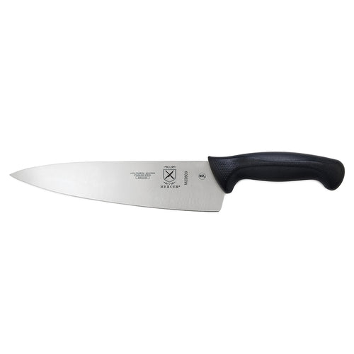 Mercer Culinary M22609 9" Chef's Knife w/ Black Santoprene™/Polypropylene Handle, High Carbon Japanese Steel-cityfoodequipment.com