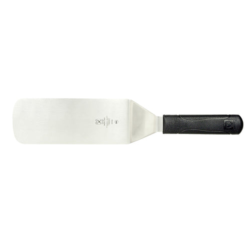 Mercer Culinary M18700 8" x 3" Turner w/ Black Polypropylene Handle, High Carbon Japanese Steel-cityfoodequipment.com
