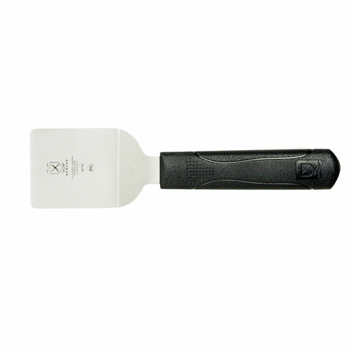 Mercer Culinary M18750 2 1/2" x 2 1/2" Turner w/ Black Polypropylene Handle, High Carbon Japanese Steel-cityfoodequipment.com