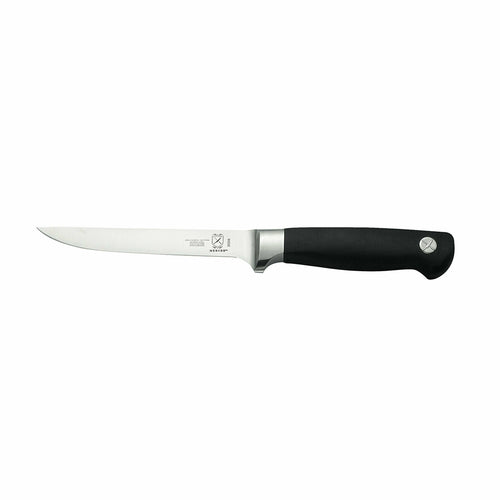 Mercer Culinary M20206 6" Boning Knife w/ Santoprene™ Black Handle, Carbon Steel-cityfoodequipment.com