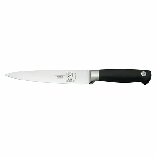 Mercer Culinary M20307 7" Flexible Fillet Knife w/ Black Non-Slip Santoprene™ Handle, High-Carbon German Steel-cityfoodequipment.com
