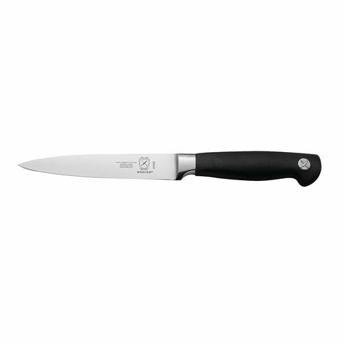 Mercer Culinary M20405 5" Utility Knife w/ Black Non-Slip Santoprene™ Handle, High-Carbon German Steel-cityfoodequipment.com