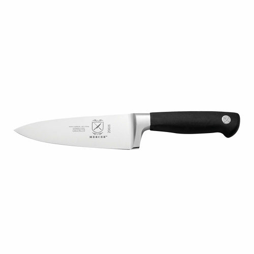 Mercer Culinary M20606 6" Chef's Knife w/ Black Non-Slip Santoprene™ Handle, High-Carbon German Steel-cityfoodequipment.com