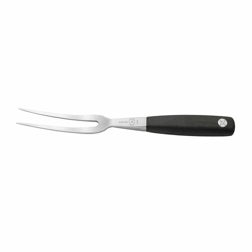 Mercer Culinary M20806 6" Carving Fork w/ Black Ergonomic Santoprene™ Handle, High-Carbon German Steel-cityfoodequipment.com