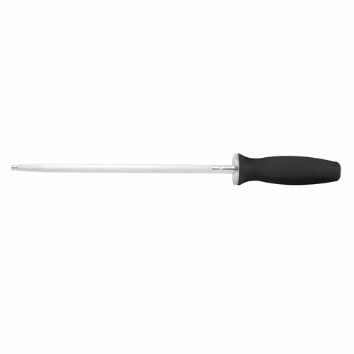 Mercer Culinary M21010 10" Sharpening Steel w/ Ergonomic Santoprene™ Handle, High-Carbon German Steel-cityfoodequipment.com
