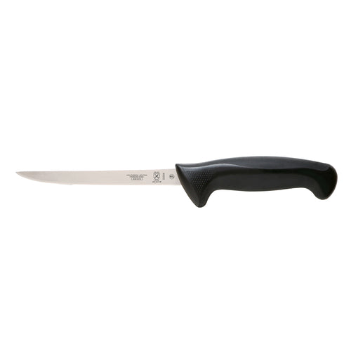 Mercer Culinary M22206 6" Boning Knife w/ Black Santoprene™/Polypropylene Handle, High Carbon Japanese Steel-cityfoodequipment.com