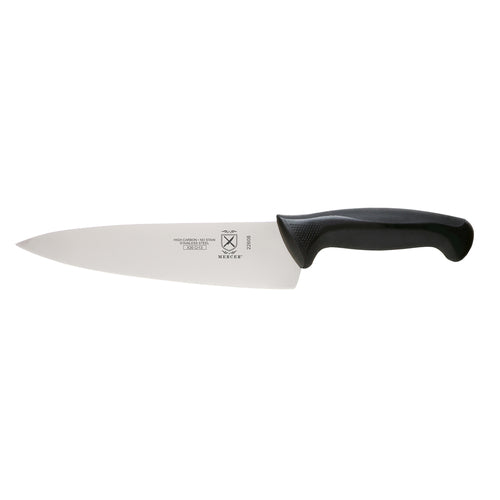 Mercer Culinary M22608 8" Millennia Chefs Knife w/ Black Santoprene Poly Handle-cityfoodequipment.com