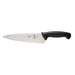 Mercer Culinary M22608 8" Millennia Chefs Knife w/ Black Santoprene Poly Handle-cityfoodequipment.com