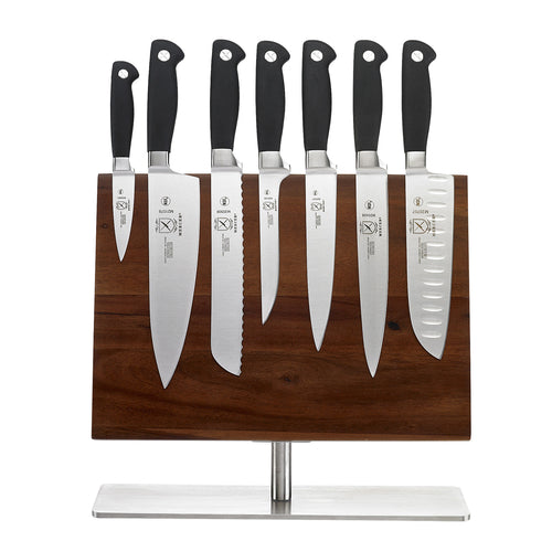 Mercer Culinary M21943 8 Piece Knife Set w/ Acacia Magnetic Board-cityfoodequipment.com