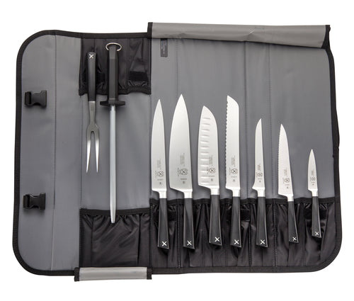 Mercer Culinary M21840 10 Piece Knife Set w/ Storage Roll-cityfoodequipment.com