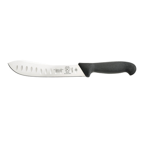 Mercer Culinary M13716 8" Granton Butcher Knife w/ Black Textured Glass-Reinforced Nylon Handle, Ice Hardened High-Carbon G-cityfoodequipment.com