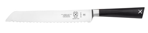 Mercer Culinary M19070 8 " Wavy Bread Knife w/ Black Ergonomic POM Handle, High-Carbon German Steel-cityfoodequipment.com