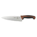 Mercer Culinary M22608BR 8" Chef's Knife w/ Brown Santoprene™/Polypropylene Handle, High Carbon Japanese Steel-cityfoodequipment.com