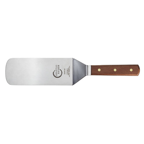 Mercer Culinary M18400 8" x 3" Turner w/ Rosewood Handle, Stainless Steel-cityfoodequipment.com