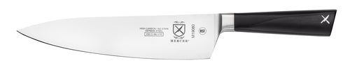 Mercer Culinary M19080 8" Chef's Knife w/ Black Ergonomic POM Handle, High-Carbon German Steel-cityfoodequipment.com
