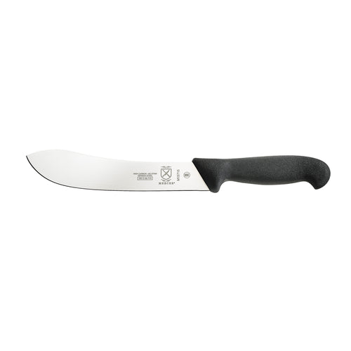Mercer Culinary M13715 8" Butcher Knife w/ Black Textured Glass-Reinforced Nylon Handle, Ice Hardened High-Carbon German St-cityfoodequipment.com