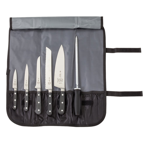 Mercer Culinary M21850 7 Piece Knife Set w/ Storage Roll-cityfoodequipment.com