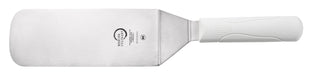 Mercer Culinary M18700WH 8" x 3" Turner w/ White Polypropylene Handle, High Carbon Japanese Steel-cityfoodequipment.com