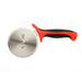 Mercer Culinary M18604RD 4" Pizza Cutter w/ Red Santoprene™/Polypropylene Handle, High Carbon Japanese Steel-cityfoodequipment.com