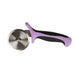 Mercer Culinary M18602PU 2 3/4" Pizza Cutter w/ Purple Santoprene™/Polypropylene Handle, High Carbon Japanese Steel-cityfoodequipment.com