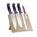 Mercer Culinary M21982PU 5 Piece Knife Set w/ Acacia Magnetic Board-cityfoodequipment.com