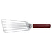 Mercer Culinary M18390 9" Slotted Fish Turner w/ Red Nylon Handle, Stainless Steel-cityfoodequipment.com