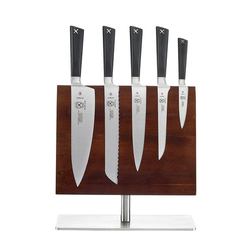Mercer Culinary M21944 6 Piece Knife Set w/ Acacia Magnetic Board-cityfoodequipment.com