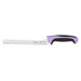 Mercer Culinary M22418PU 8" Bread Knife w/ Purple Santoprene™/Polypropylene Handle, High Carbon Japanese Steel-cityfoodequipment.com
