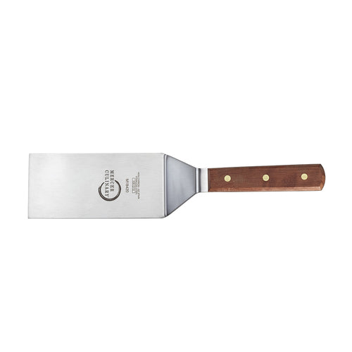 Mercer Culinary M18420 6" x 3" Turner w/ Rosewood Handle, Stainless Steel-cityfoodequipment.com