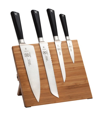Mercer Culinary M21990BM 5 Piece Knife Set w/ Bamboo Magnetic Board-cityfoodequipment.com