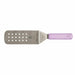 Mercer Culinary M18710PU 8" x 3" Perforated Turner w/ Purple Polypropylene Handle, High Carbon Japanese Steel-cityfoodequipment.com