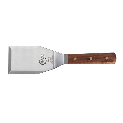 Mercer Culinary M18440 5" x 3" Turner w/ Rosewood Handle, Stainless Steel-cityfoodequipment.com