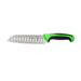 Mercer Culinary M22707GR 7" Santoku Knife w/ High Carbon Japanese Steel Blade & Green Santoprene™/Polypropylene Handle-cityfoodequipment.com