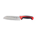 Mercer Culinary M22707RD 7" Santoku Knife w/ High Carbon Japanese Steel Blade & Red Santoprene™/Polypropylene Handle-cityfoodequipment.com