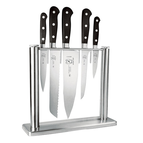 Mercer Culinary M23500 6 Piece Knife Set w/ Glass Block-cityfoodequipment.com