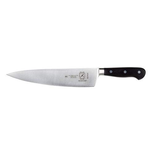 Mercer Culinary M23520 9" Chef's Knife w/ Black Ergonomic Delrin™ Handle, High-Carbon German Steel-cityfoodequipment.com