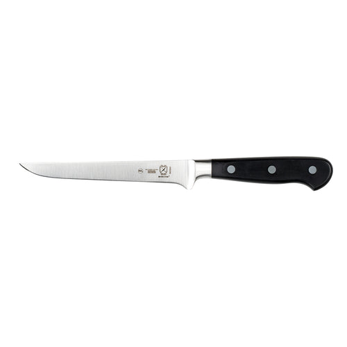 Mercer Culinary M23560 6" Flexible Boning Knife - Black Ergonomic Delrin™ Handle, High-Carbon German Steel-cityfoodequipment.com