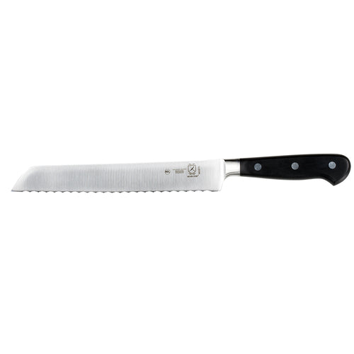 Mercer Culinary M23570 8 " Bread Knife w/ Black Ergonomic Delrin™ Handle, High-Carbon German Steel-cityfoodequipment.com