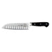 Mercer Culinary M23590 7" Granton Santoku Knife w/ Black Ergonomic Delrin™ Handle, High-Carbon German Steel-cityfoodequipment.com