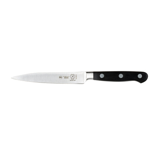 Mercer Culinary M23600 5" Utility Knife w/ Black Ergonomic POM Handle, High-Carbon German Steel-cityfoodequipment.com