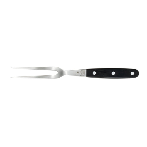 Mercer Culinary M23620 6" Carving Fork w/ Black Ergonomic Delrin™ Handle, High-Carbon German Steel-cityfoodequipment.com