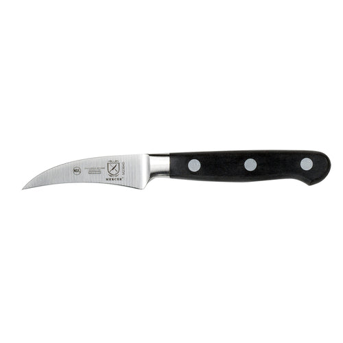 Mercer Culinary M23640 2 1/2" Peeling Knife w/ Black Ergonomic Delrin™ Handle, High-Carbon German Steel-cityfoodequipment.com
