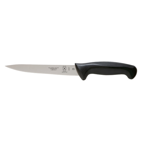 Mercer Culinary M22807 7" Fillet Knife w/ Black Santoprene™/Polypropylene Handle, High Carbon Japanese Steel-cityfoodequipment.com