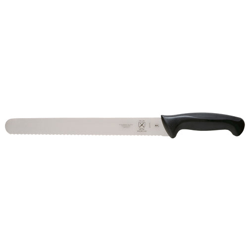 Mercer Culinary M23111 11" Slicer Knife w/ Black Santoprene™/Polypropylene Handle, High Carbon Japanese Steel-cityfoodequipment.com