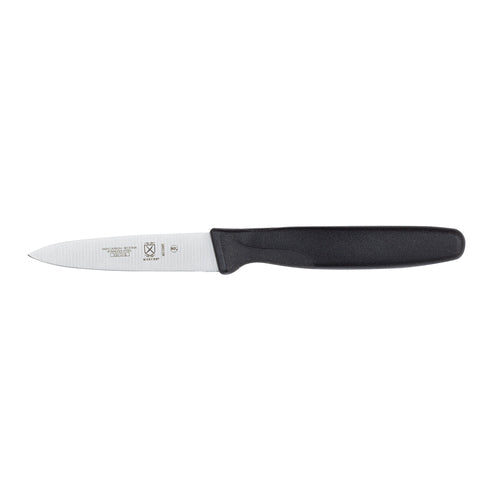 Mercer Culinary M23903 3" Paring Knife w/ Black Santoprene™/Polypropylene Handle, High Carbon Japanese Steel-cityfoodequipment.com