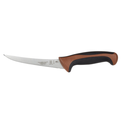 Mercer Culinary M23820BR 6" Boning Knife w/ Brown Santoprene™/Polypropylene Handle, High Carbon Japanese Steel-cityfoodequipment.com