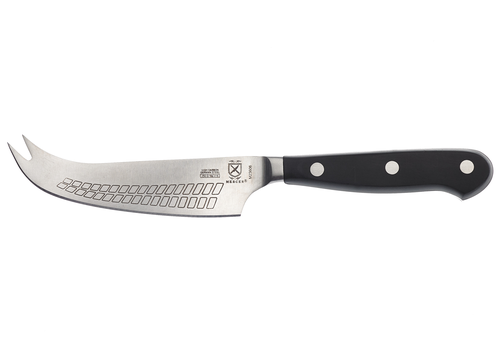 Mercer Culinary M23606 4 3/4" Hard Cheese Knife w/ Black Ergonomic POM Handle, High-Carbon German Steel-cityfoodequipment.com