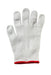 Mercer Culinary M33413S Small Cut Resistant Glove - Stainless Steel Reinforced, White w/ Red Cuff-cityfoodequipment.com