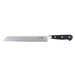 Mercer Culinary M23650 9 " Wavy Bread Knife w/ Black Ergonomic Delrin™ Handle, High-Carbon German Steel-cityfoodequipment.com