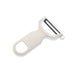 Mercer Culinary M33071WHB "Y" Peeler w/ Straight Edge, Ergonomic Polypropylene Handle, White-cityfoodequipment.com